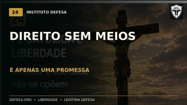 Um direito sem meios de exercício é apenas uma promessa — Instituto DEFESA